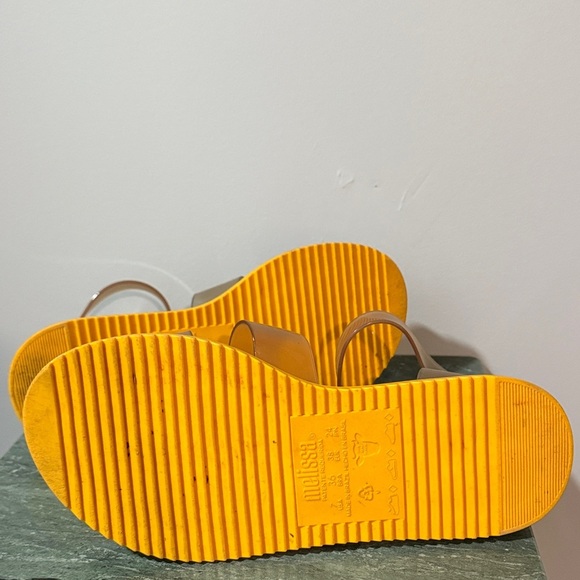 Melissa Stylish Tan Platform Sandals - Picture 7 of 10